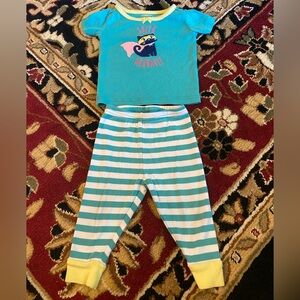 Gymboree Super Adorable Kids Pajamas - Blue and White Stripes
